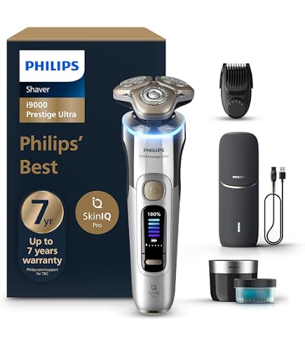 Norelco Male Philips S9000 Prestige Rechargeable Wet & Dry Shaver